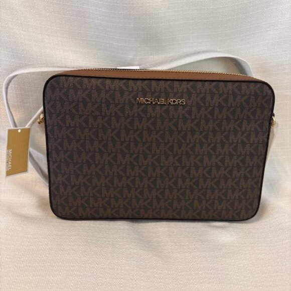 Michael Kors Jet Set East West Crossbody Brown 35F8GTTC3B NWT MSRP $378 - Picture 4 of 5